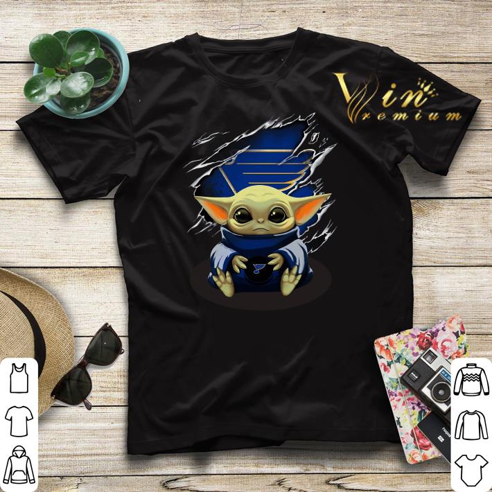 Star Wars Baby Yoda Blood Inside St Louis Blues shirt sweater 4 - Star Wars Baby Yoda Blood Inside St. Louis Blues shirt sweater