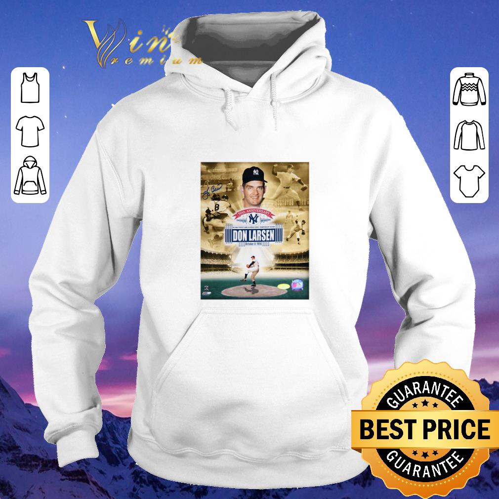 Top 50th anniversary Don Larsen s perfect game autographed shirt sweater 4 - Top 50th anniversary Don Larsen's perfect game autographed shirt sweater