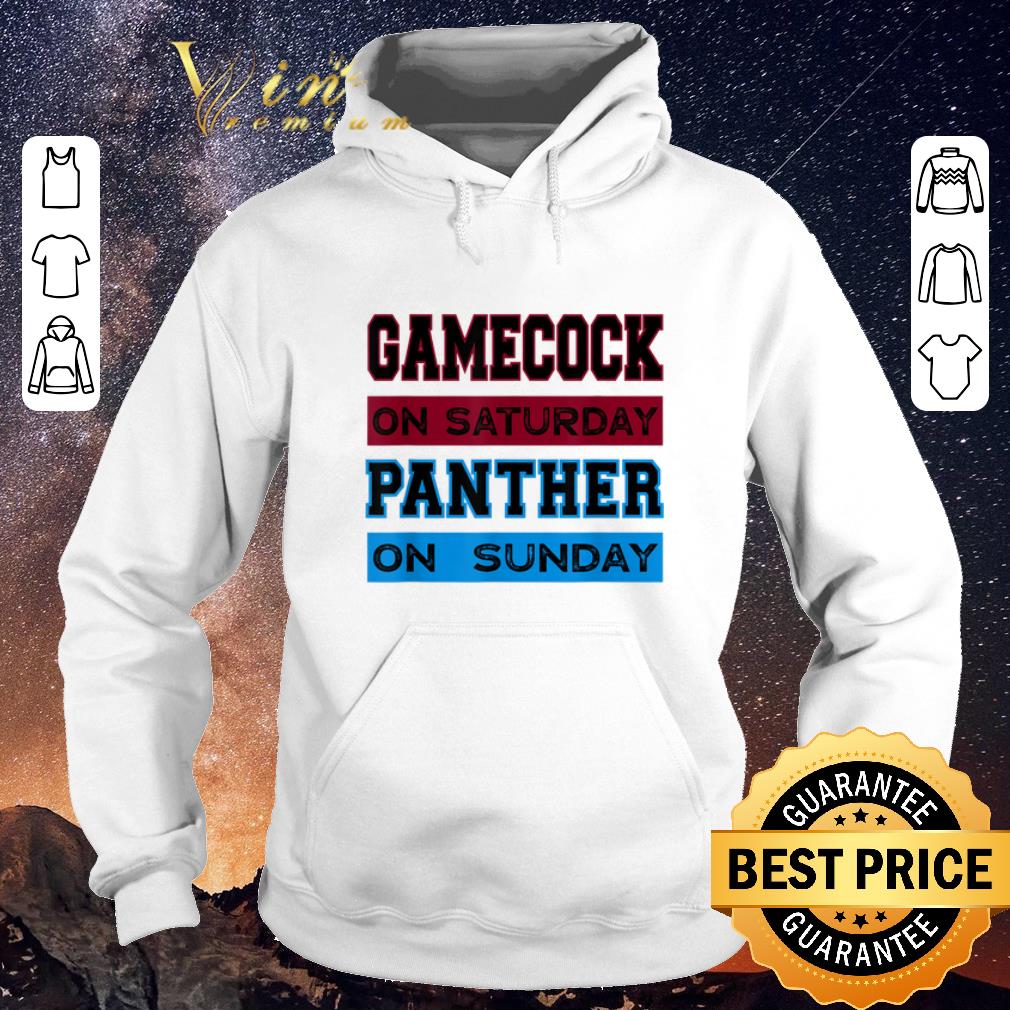 Top Gamecock on saturday panther on sunday shirt sweater Top Gamecock on saturday panther on sunday shirt sweater 4 - Top Gamecock on saturday panther on sunday shirt sweater