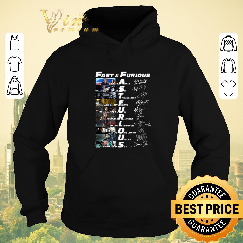 Awesome Fast Furious Paul Walker Vin Diesel Dwayne Johnson signatures shirt sweater 4 - Awesome Fast & Furious Paul Walker Vin Diesel Dwayne Johnson signatures shirt sweater