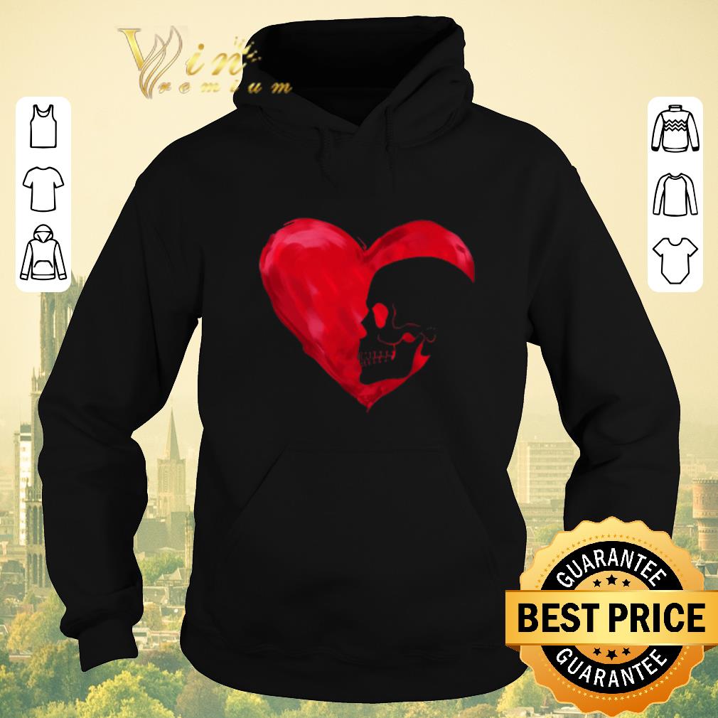 Awesome Love Skull Red Heart shirt sweater 4 - Awesome Love Skull Red Heart shirt sweater