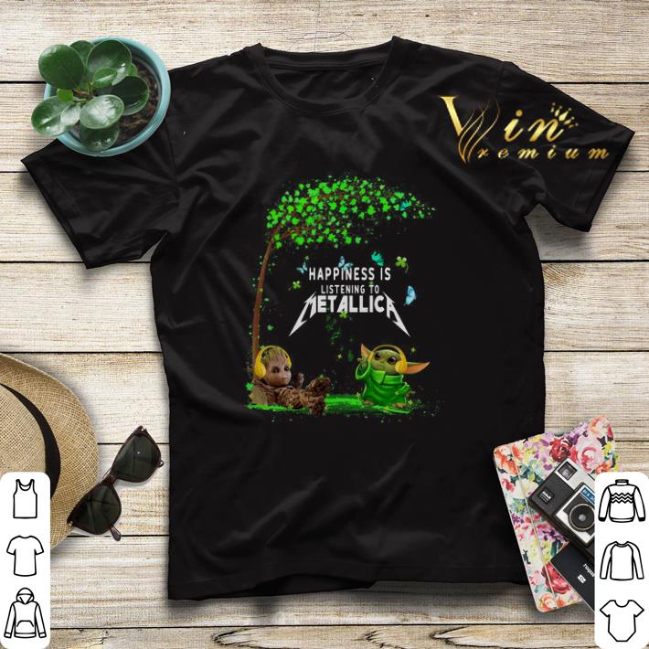 Baby Groot Baby Yoda happiness is listening to Metallica shirt sweater 4 - Baby Groot Baby Yoda happiness is listening to Metallica shirt sweater