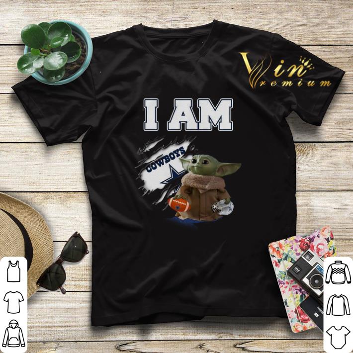 Baby Yoda I am Dallas Cowboys inside me shirt sweater 4 - Baby Yoda I am Dallas Cowboys inside me shirt sweater