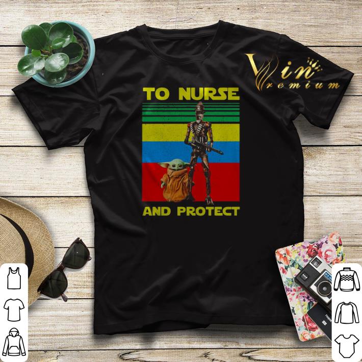 Baby Yoda and IG 11 to nurse and protect vintage shirt sweater 4 - Baby Yoda and IG-11 to nurse and protect vintage shirt sweater