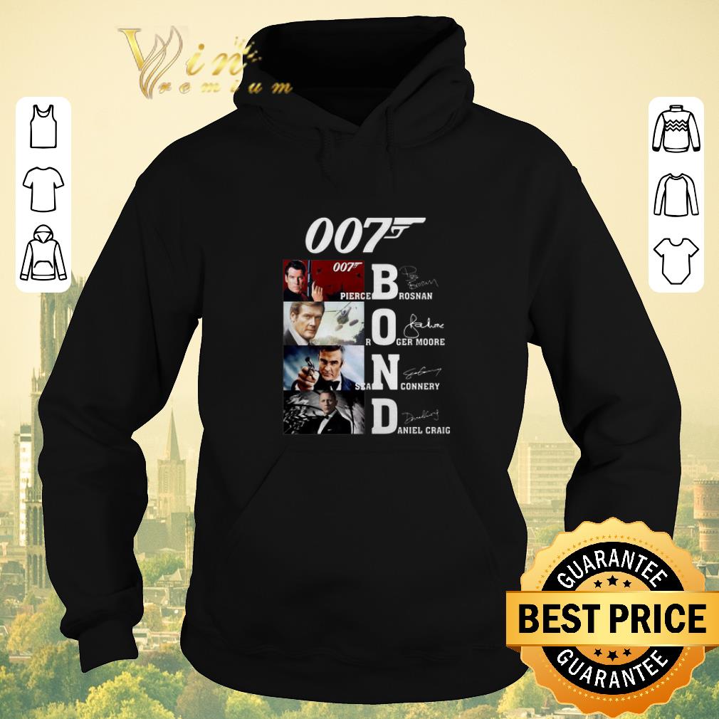 Hot 007 James Bond Pierce Brosnan Roger Moore Sean Connery signature shirt sweater 4 - Hot 007 James Bond Pierce Brosnan Roger Moore Sean Connery signature shirt sweater