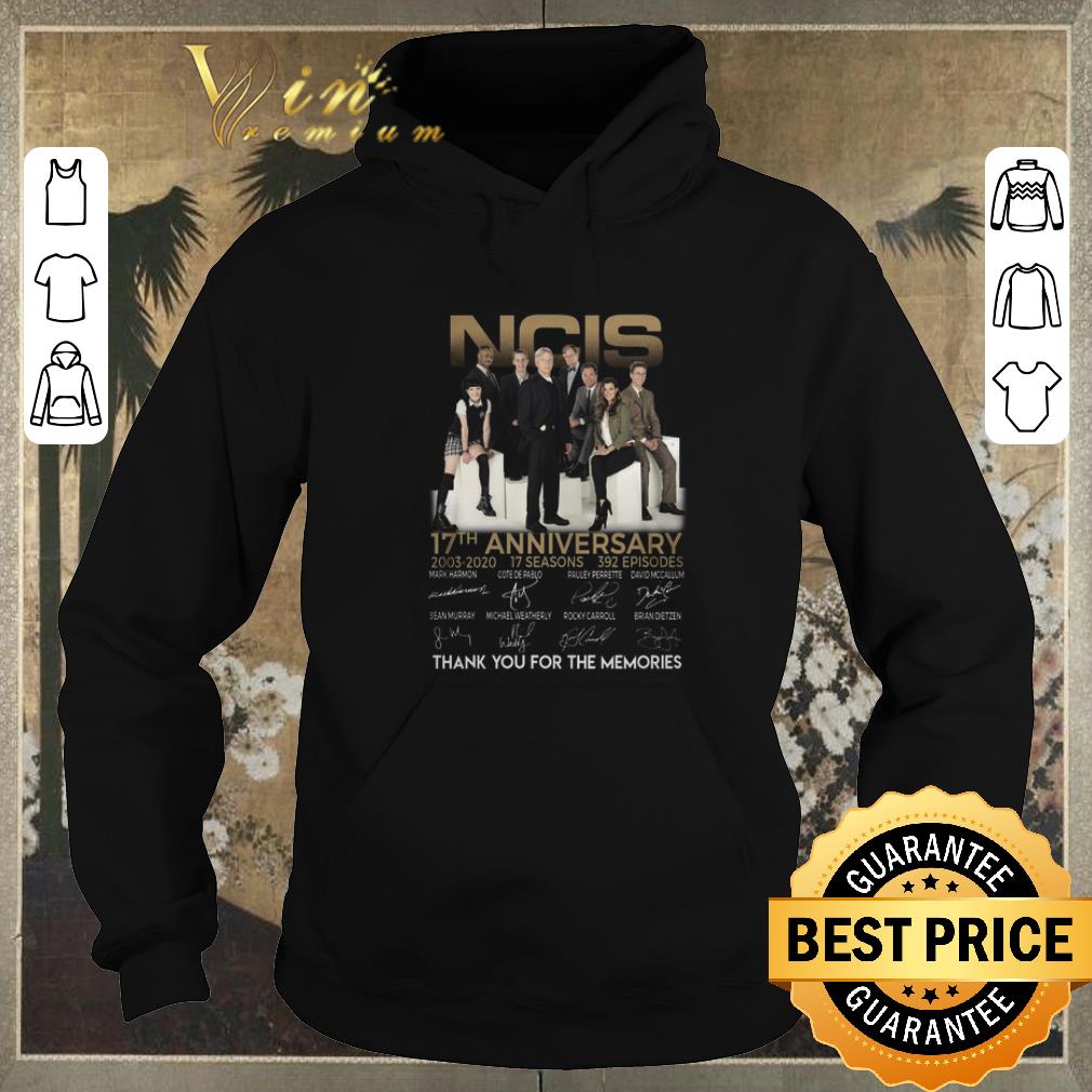 Hot NCIS 17th anniversary 2003 2020 signatures thank you for the memories shirt sweater 4 - Hot NCIS 17th anniversary 2003 2020 signatures thank you for the memories shirt sweater