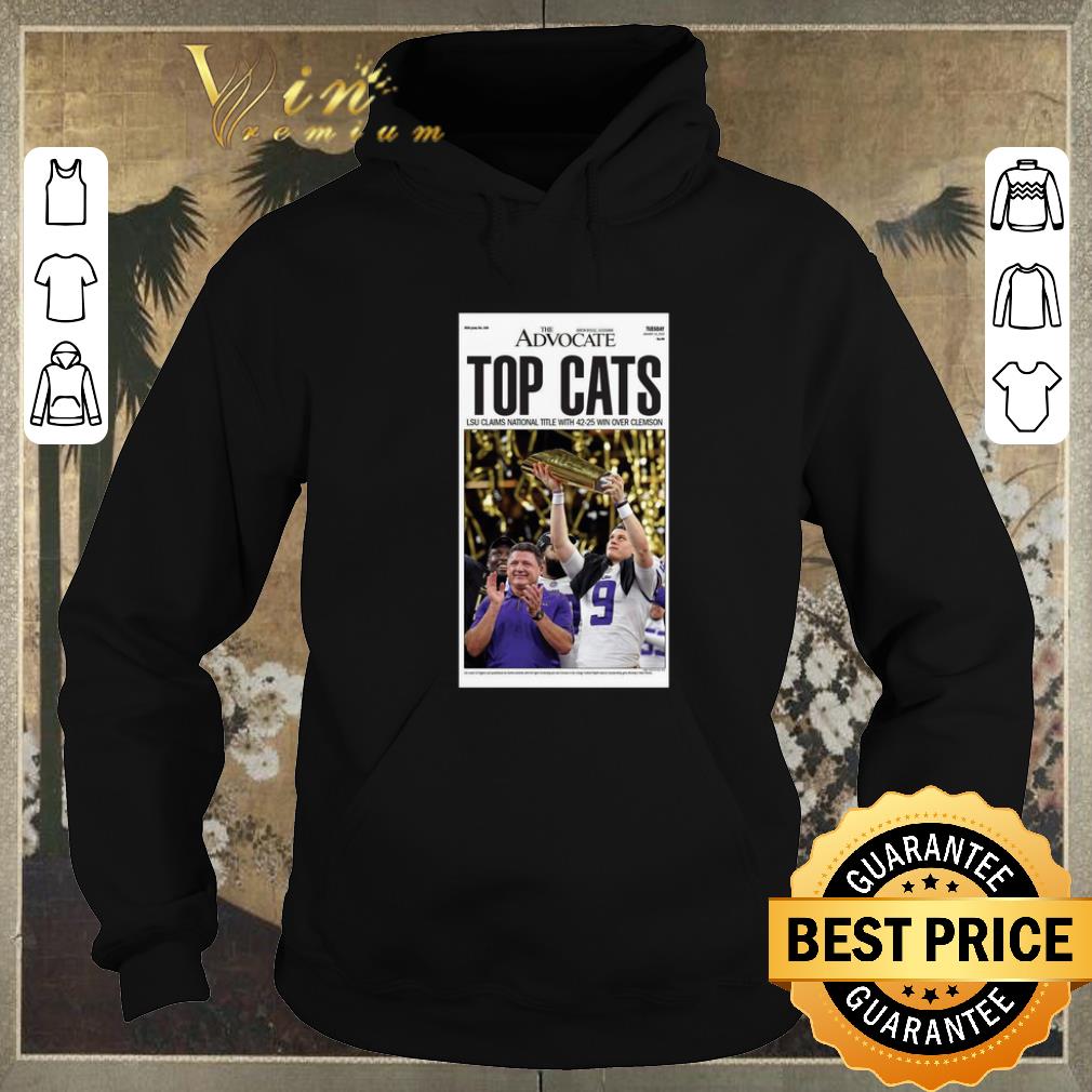 Hot The Advocate Top Cats LSU Claim national title with 42 25 win over Clemson shirt sweater 4 - Hot The Advocate Top Cats LSU Claim national title with 42 25 win over Clemson shirt sweater