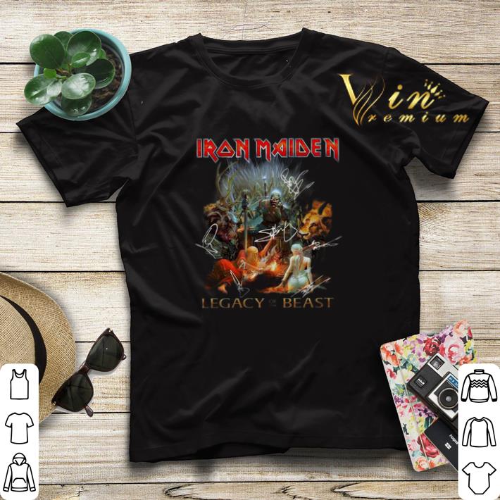 Iron Maiden mashup Legacy Of The Beast signatures shirt sweater 4 - Iron Maiden mashup Legacy Of The Beast signatures shirt sweater