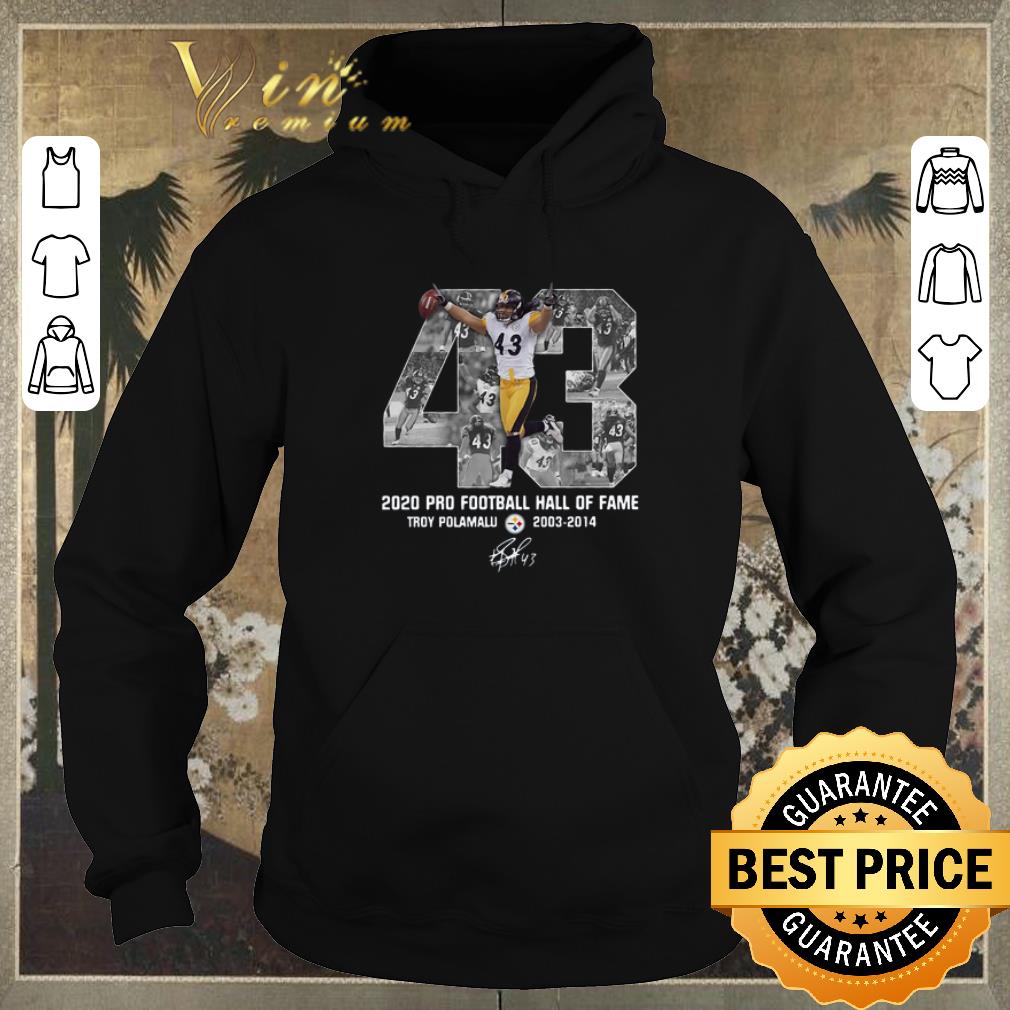 Nice 43 Troy Polamalu 2020 Pro Football Hall Of Fame Steelers signed shirt sweater Nice 43 Troy Polamalu 2020 Pro Football Hall Of Fame Steelers signed shirt sweater 4 - Nice 43 Troy Polamalu 2020 Pro Football Hall Of Fame Steelers signed shirt sweater