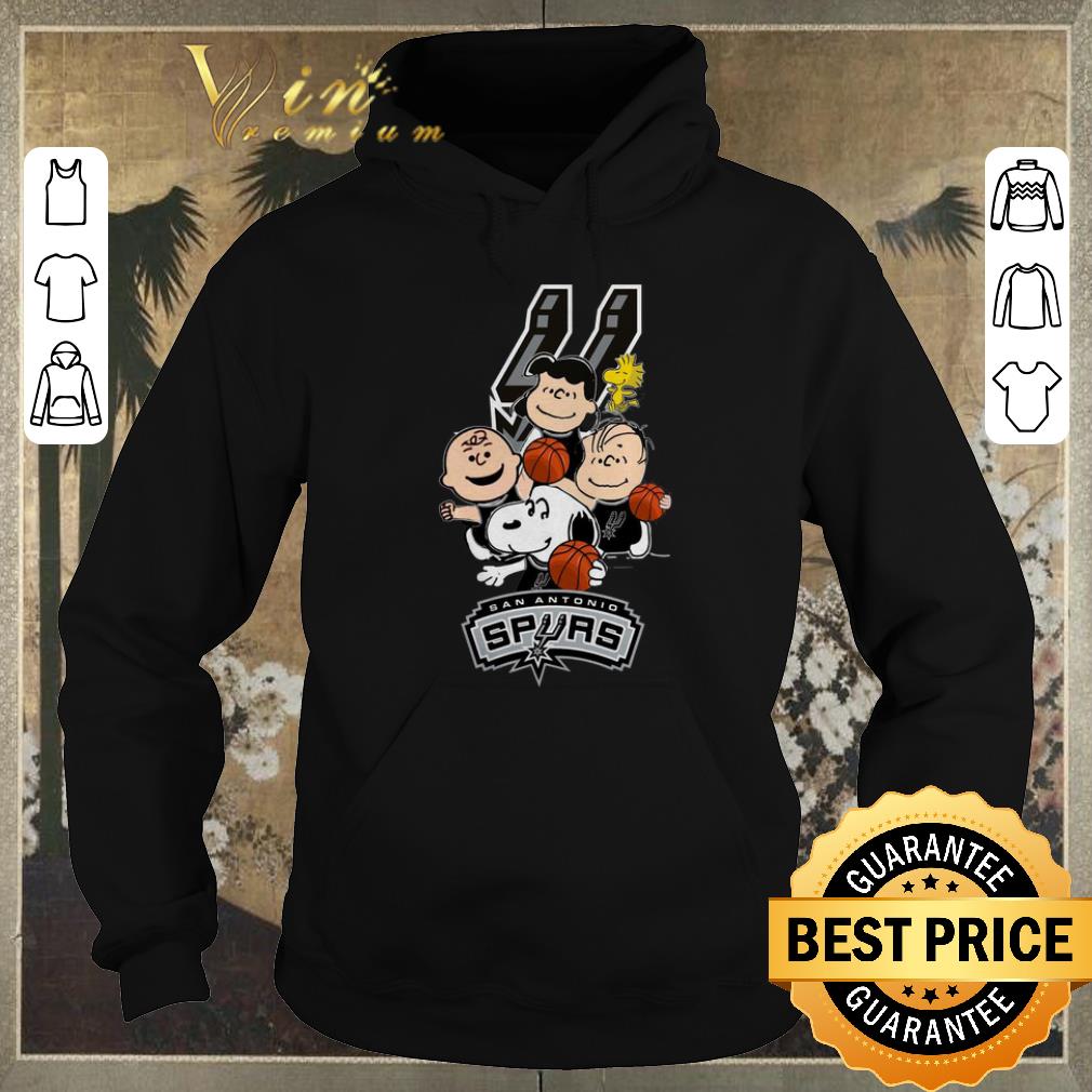 Official Peanut characters mashup San Antonio Spurs shirt sweater 4 - Official Peanut characters mashup San Antonio Spurs shirt sweater