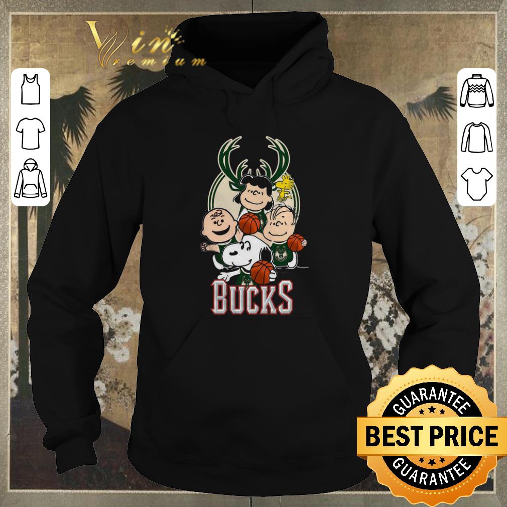 Original Peanut characters mashup Milwaukee Bucks shirt sweater 4 - Original Peanut characters mashup Milwaukee Bucks shirt sweater