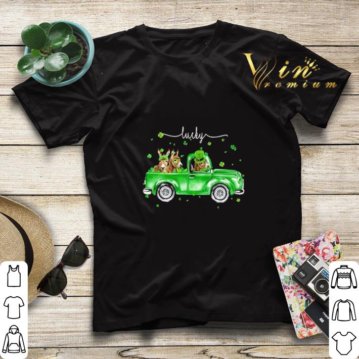 Patrick’s day donkey on car lucky shirt sweater Patrick s day donkey on car lucky shirt sweater 4 - Patrick’s day donkey on car lucky shirt sweater