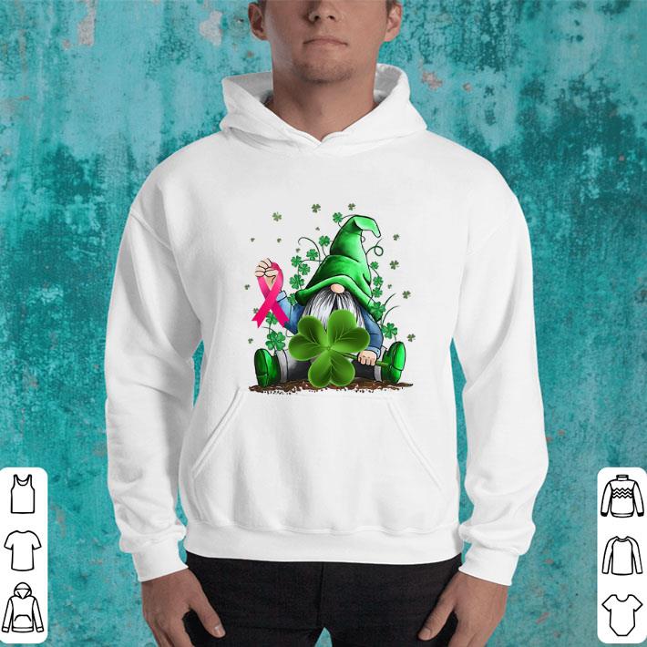 Premium Gnome Shamrock Breast Cancer Awareness Irish St Patrick s day shirt 4 - Premium Gnome Shamrock Breast Cancer Awareness Irish St. Patrick's day shirt