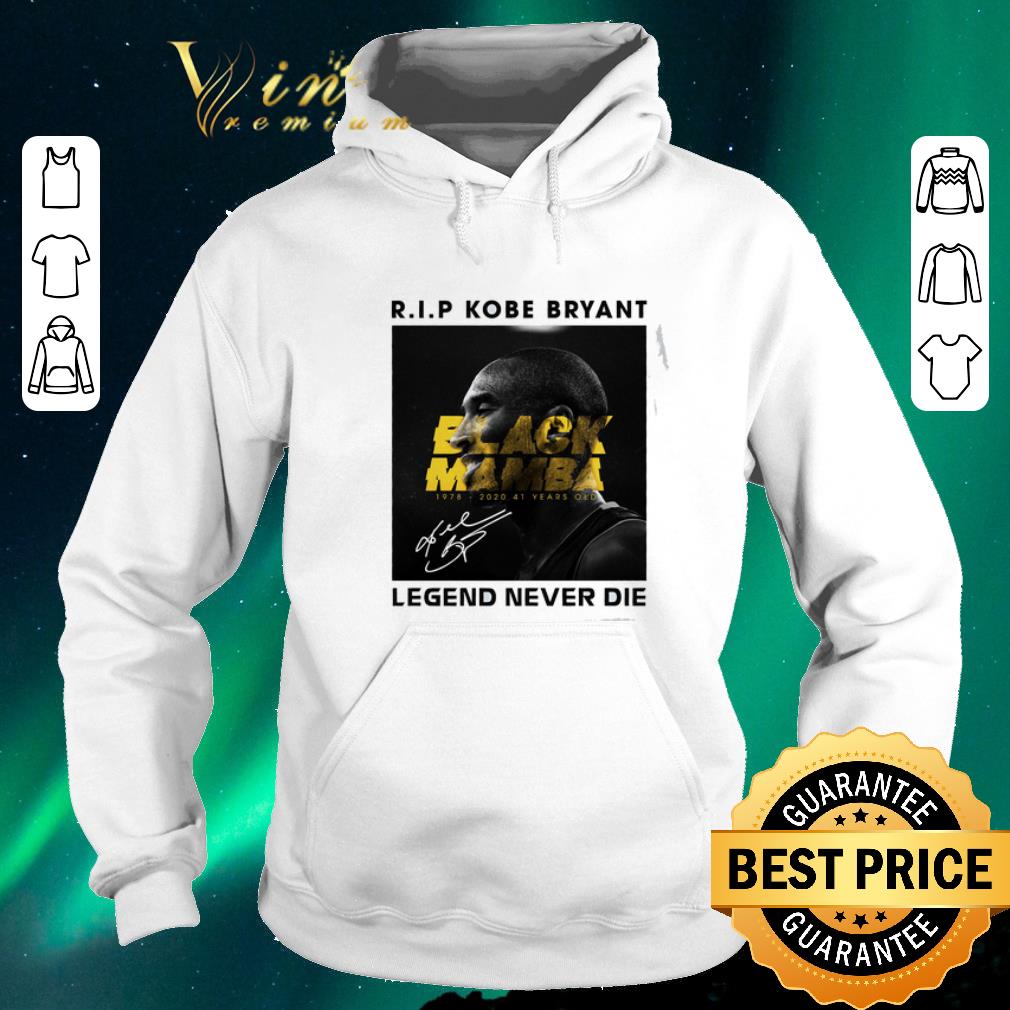 Pretty R I P Kobe Bryant Black Mamba 1978 2020 41 years old signature shirt sweater 4 - Pretty R.I.P Kobe Bryant Black Mamba 1978-2020 41 years old signature shirt sweater