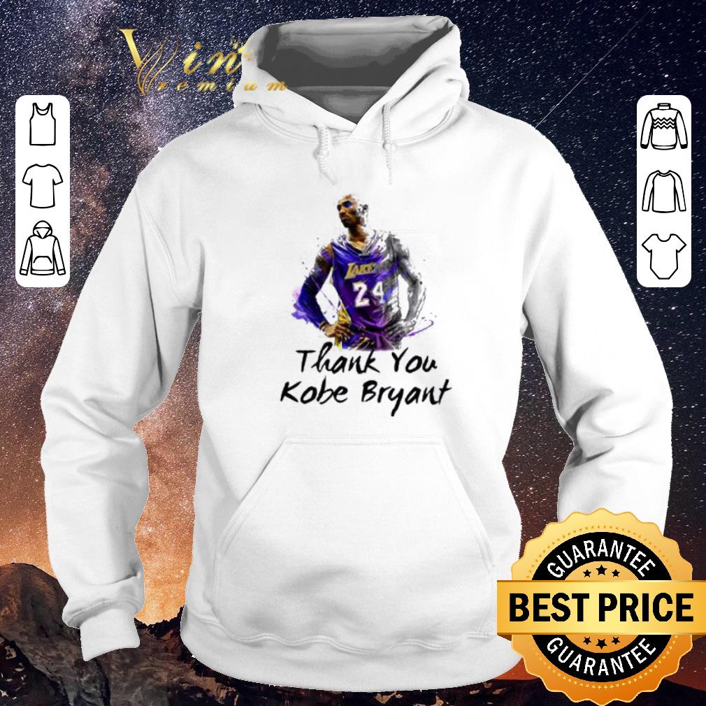 Pretty Thank You Kobe Bryant 24 RIP Lakers shirt sweater 4 - Pretty Thank You Kobe Bryant 24 RIP Lakers shirt sweater
