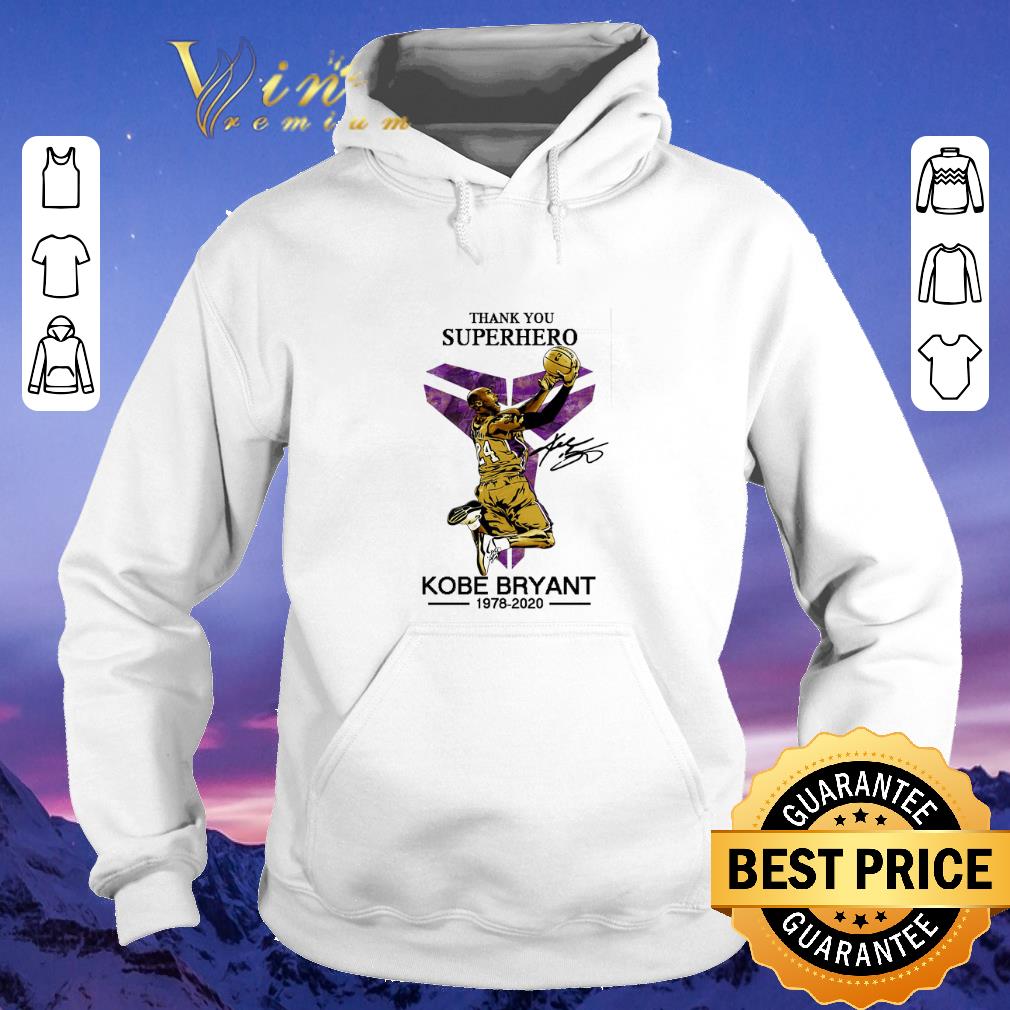 Pretty Thank you superhero signature Kobe Bryant RIP 1978 2020 shirt sweater 4 - Pretty Thank you superhero signature Kobe Bryant RIP 1978-2020 shirt sweater