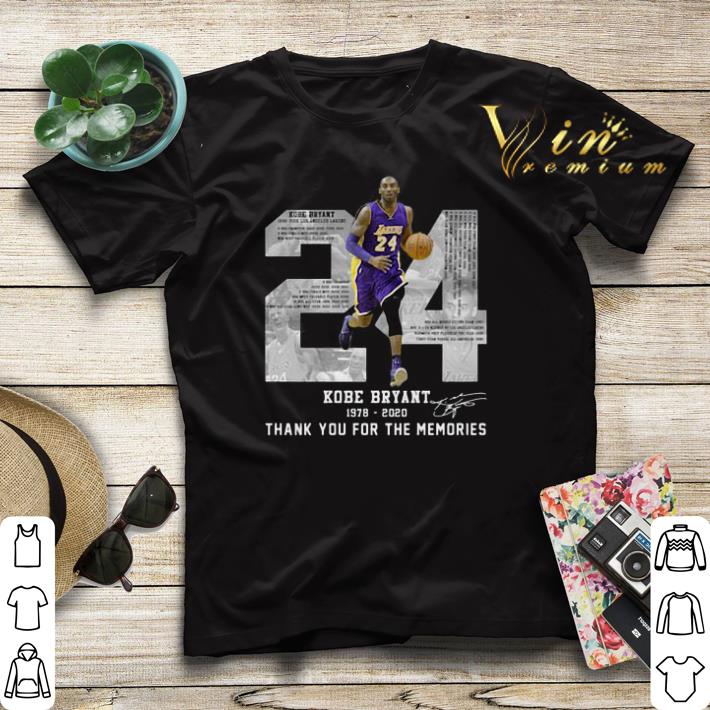 Rest in peace Kobe Bryant 24 Thank you for the memories signed shirt sweater Rest in peace Kobe Bryant 24 Thank you for the memories signed shirt sweater 4 - Rest in peace Kobe Bryant 24 Thank you for the memories signed shirt sweater