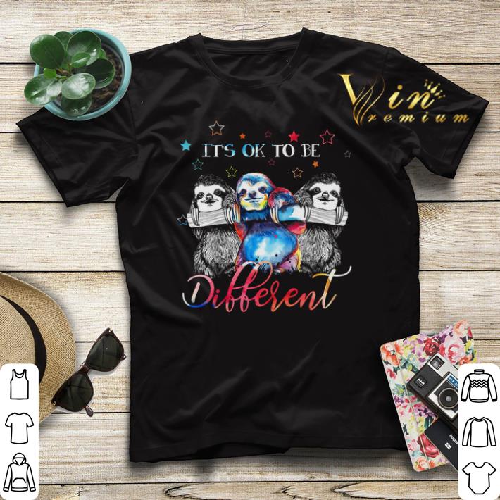 Sloths colors it s ok to be different shirt sweater 4 - Sloths colors it's ok to be different shirt sweater