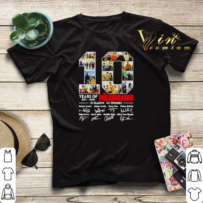 10 Years of the Walking Dead 2010 2020 10 seasons signatures shirt sweater 10 Years of the Walking Dead 2010 2020 10 seasons signatures shirt sweater 4 - 10 Years of the Walking Dead 2010 2020 10 seasons signatures shirt sweater