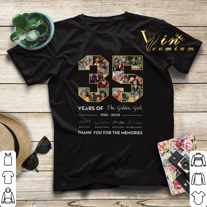 35 years of The Golden Girls 1985 2020 signatures thank you for the memories shirt sweater 4 - 35 years of The Golden Girls 1985-2020 signatures thank you for the memories shirt sweater