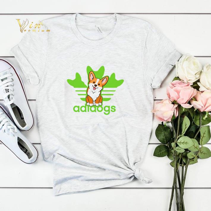 Adidas Logo adidogs Welsh Corgi shirt sweater 4 - Adidas Logo adidogs Welsh Corgi shirt sweater