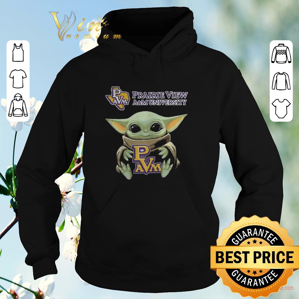 Awesome Baby Yoda Hug Prairie View A M University Logo Star Wars shirt sweater 4 - Awesome Baby Yoda Hug Prairie View A&M University Logo Star Wars shirt sweater