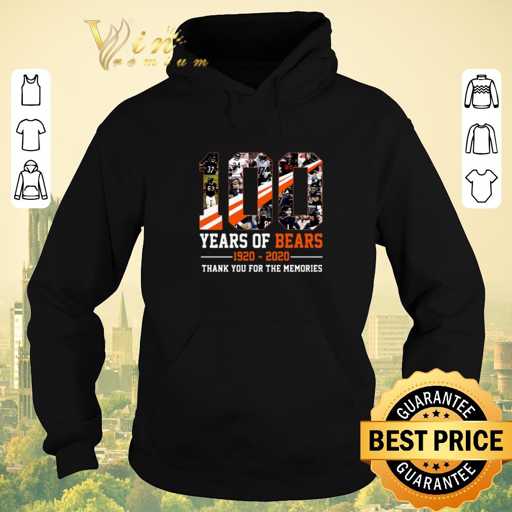 Awesome Chicago Bears 100 Years Of Bears 1920-2020 thank you for the memories shirt sweater Awesome Chicago Bears 100 Years Of Bears 1920 2020 thank you for the memories shirt sweater 4 - Awesome Chicago Bears 100 Years Of Bears 1920-2020 thank you for the memories shirt sweater