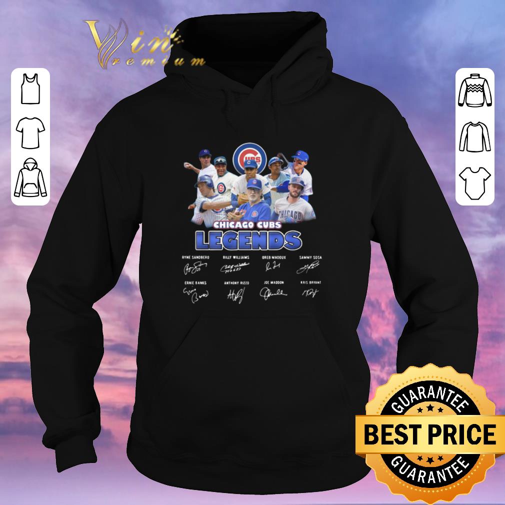 Awesome Chicago Cubs Legends signatures Ryne Sandberg Billy Williams shirt sweater 4 - Awesome Chicago Cubs Legends signatures Ryne Sandberg Billy Williams shirt sweater