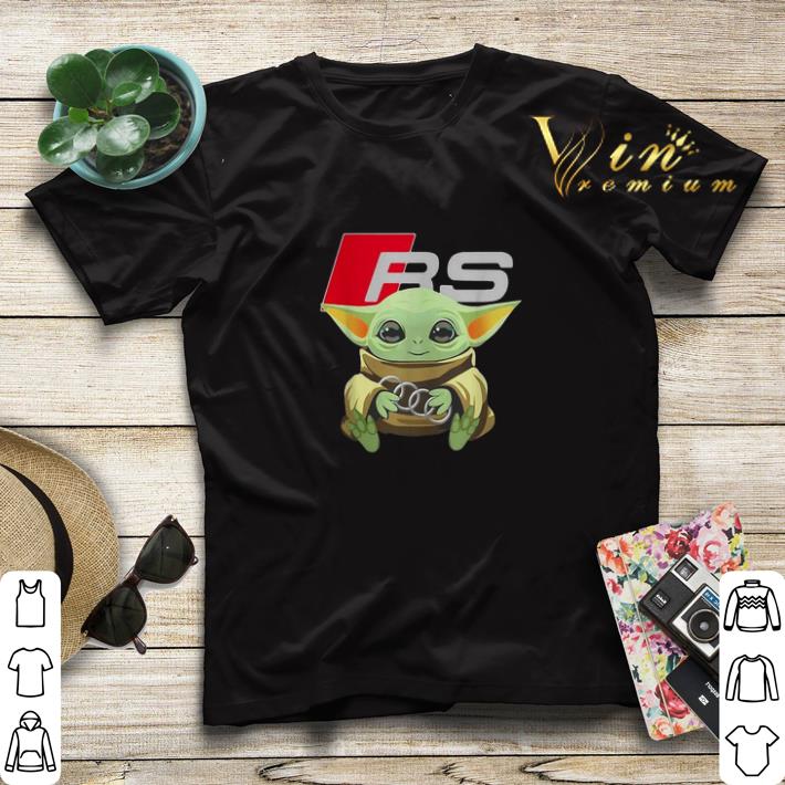 Baby Yoda hug Audi RS shirt sweater 4 - Baby Yoda hug Audi RS shirt sweater