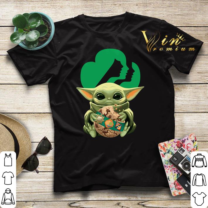 Baby Yoda hug Girl Scout Star Wars shirt sweater 4 - Baby Yoda hug Girl Scout Star Wars shirt sweater
