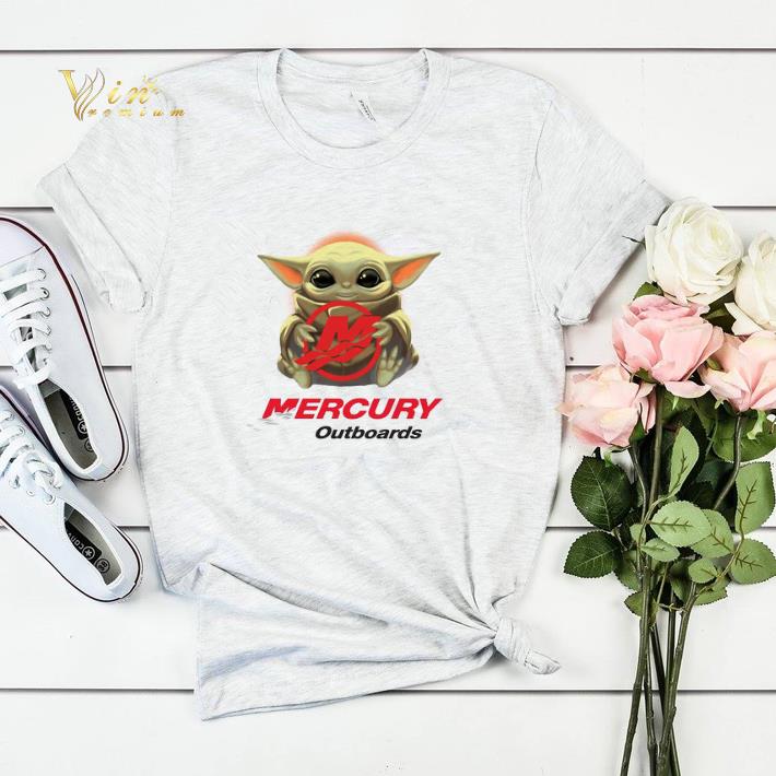 Baby Yoda hug Mercury Outboards Star Wars shirt sweater 4 - Baby Yoda hug Mercury Outboards Star Wars shirt sweater
