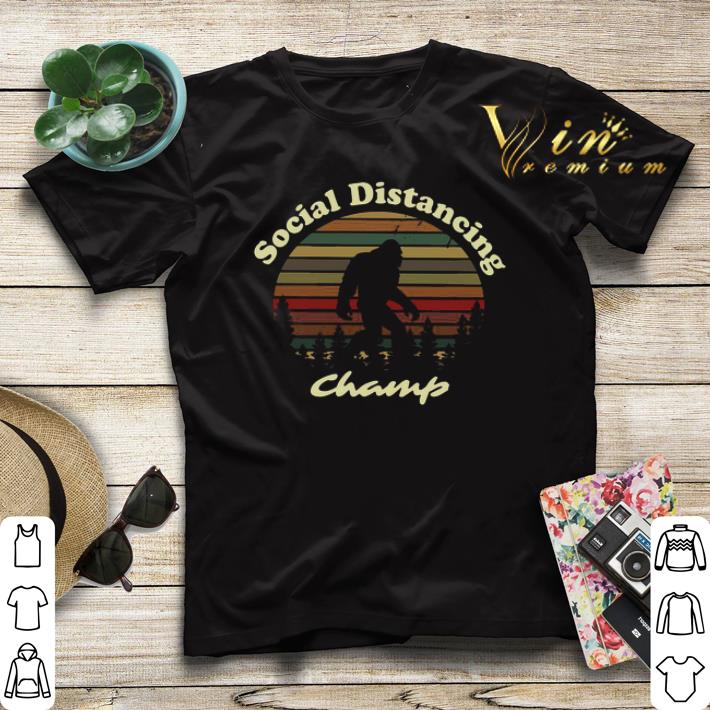 Bigfoot Social Distancing Champ vintage sunset shirt sweater 4 - Bigfoot Social Distancing Champ vintage sunset shirt sweater