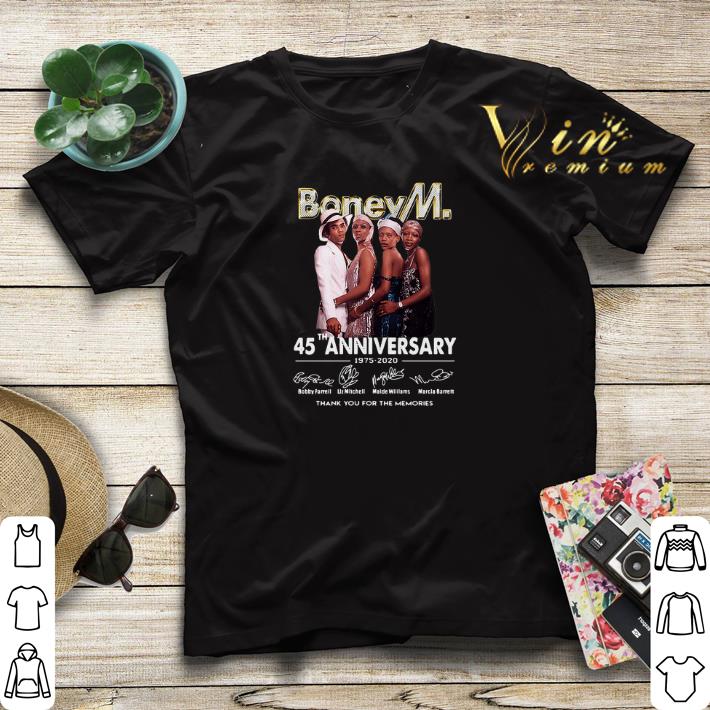 Boney M 45th Anniversary 1975 2020 Thank You For The Memories shirt sweater 4 - Boney M. 45th Anniversary 1975-2020 Thank You For The Memories shirt sweater