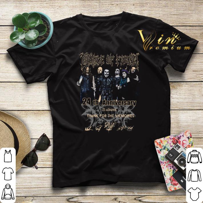 Cradle Of Filth 24th anniversary 21 albums signatures shirt sweater 4 - Cradle Of Filth 24th anniversary 21 albums signatures shirt sweater