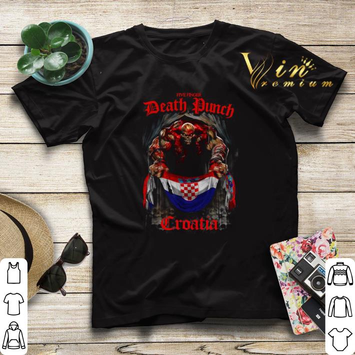 Five Finger Death Punch poster mashup Croatia flag shirt sweater 4 - Five Finger Death Punch poster mashup Croatia flag shirt sweater