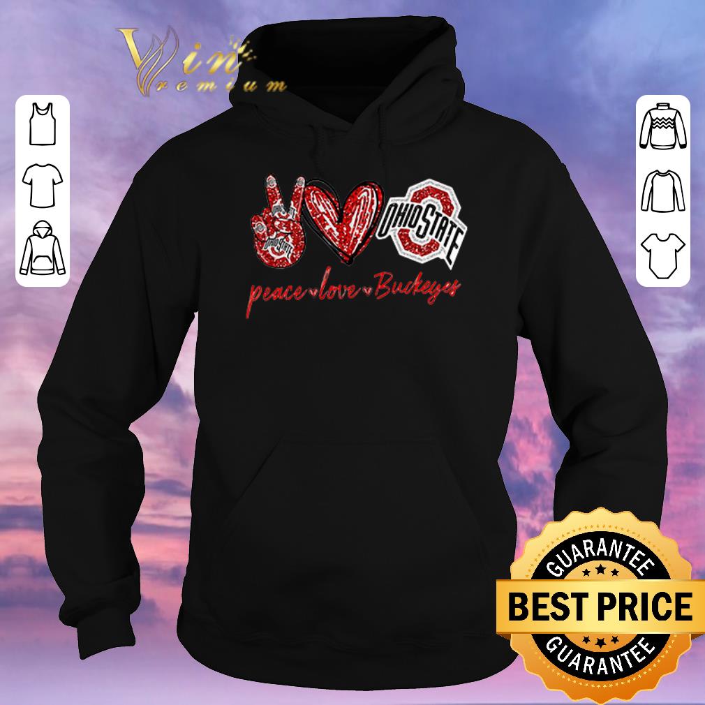 Funny Peace love Ohio State Buckeyes shirt sweater 4 - Funny Peace love Ohio State Buckeyes shirt sweater