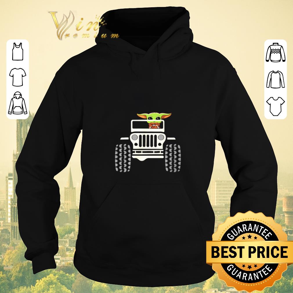 Hot Baby Yoda driving Jeep Star Wars shirt sweater 4 - Hot Baby Yoda driving Jeep Star Wars shirt sweater