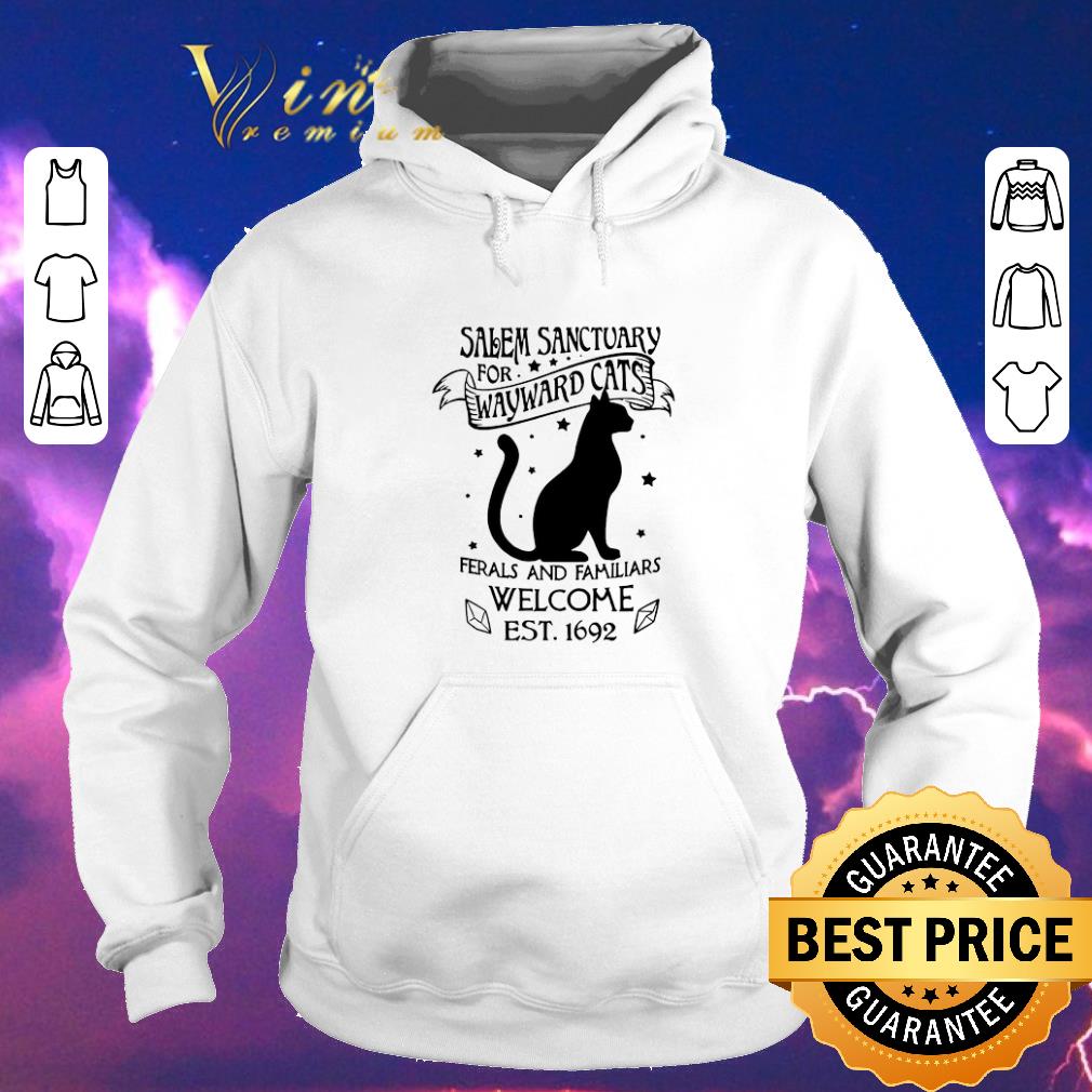 Hot Cat salem sanctuary for wayward cats ferals and familiars welcome shirt sweater 4 - Hot Cat salem sanctuary for wayward cats ferals and familiars welcome shirt sweater