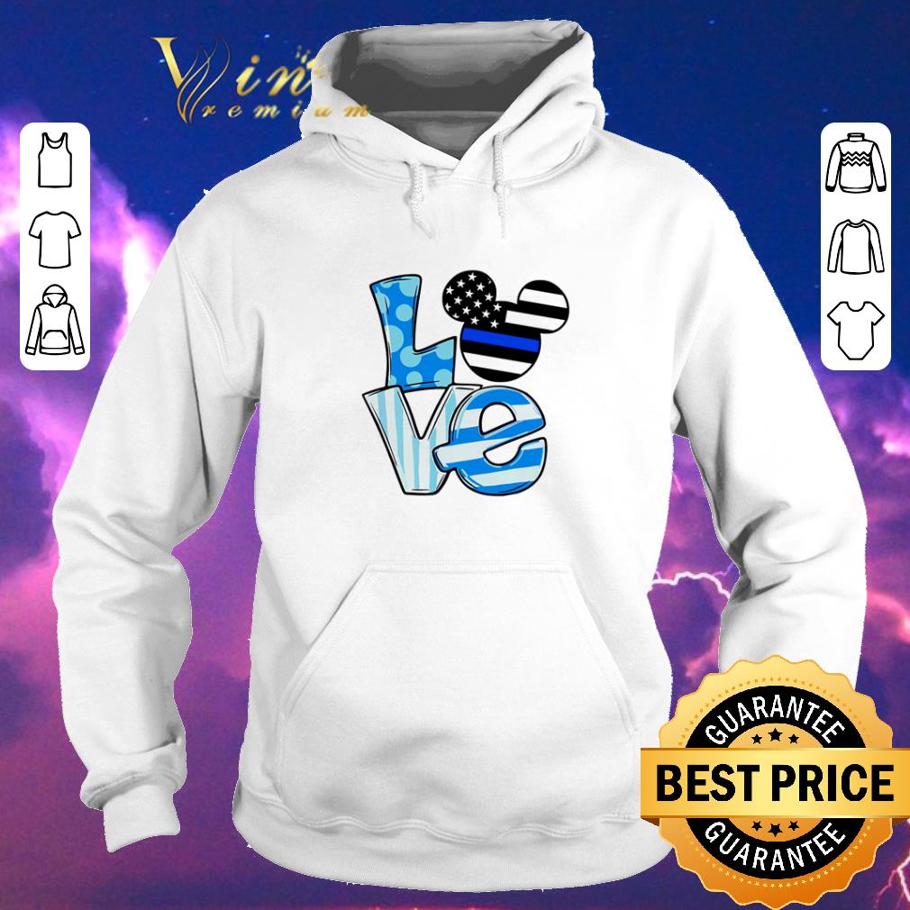 Hot Love Mickey Mouse Thin Blue Line shirt sweater 4 - Hot Love Mickey Mouse Thin Blue Line shirt sweater