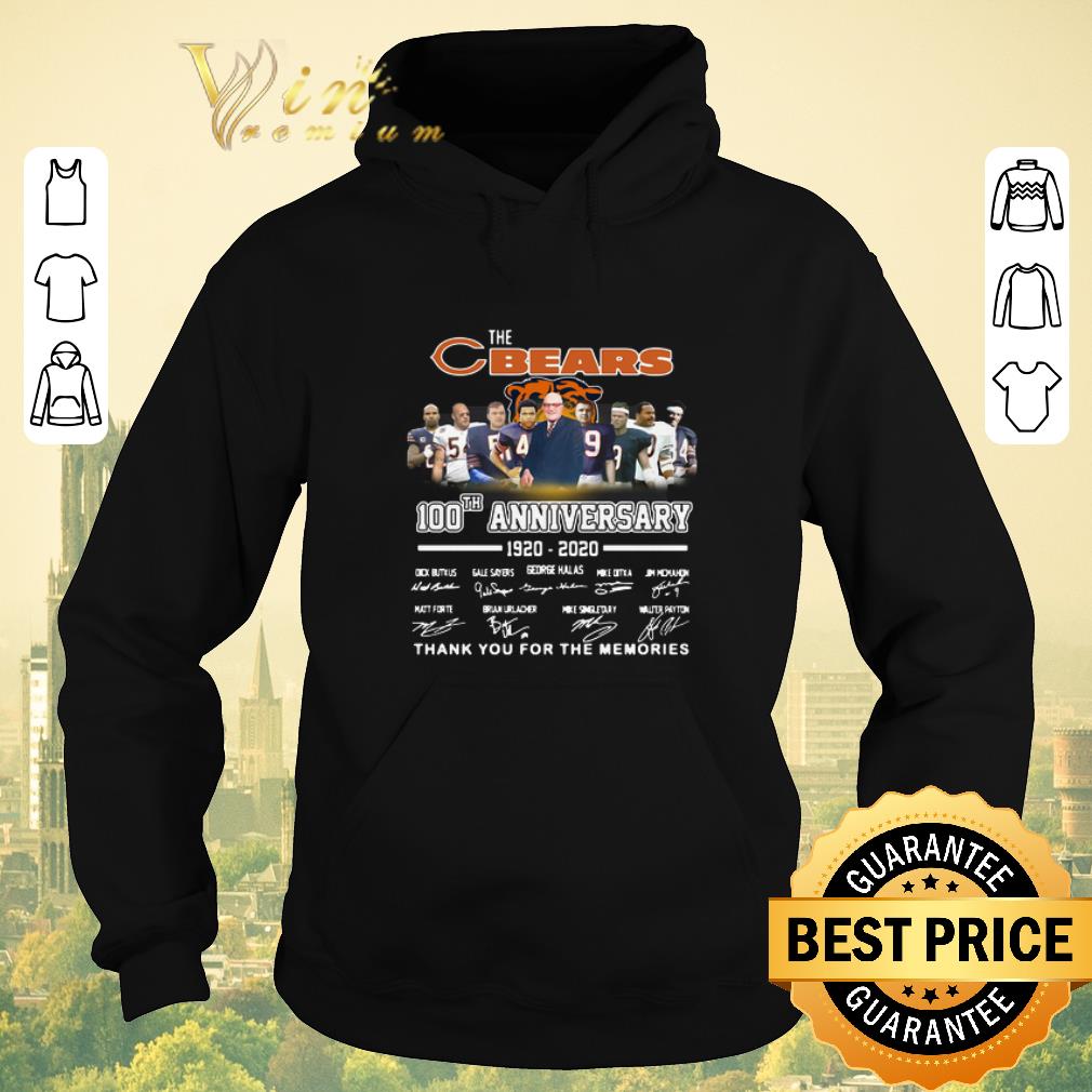 Hot The Chicago Bears 100th Anniversary 1920 2020 signatures shirt sweater 4 - Hot The Chicago Bears 100th Anniversary 1920-2020 signatures shirt sweater