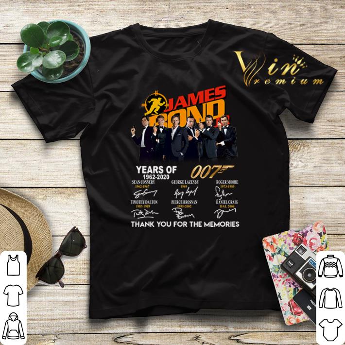 James Bond 007 Years of 1962 2020 thank you for the memories shirt sweater James Bond 007 Years of 1962 2020 thank you for the memories shirt sweater 4 - James Bond 007 Years of 1962 2020 thank you for the memories shirt sweater
