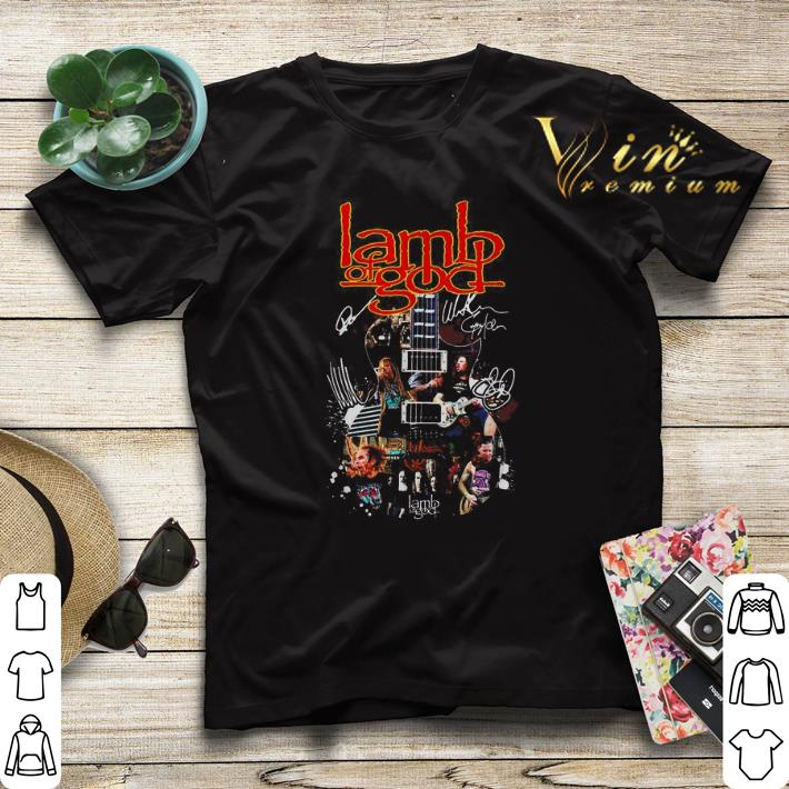 Lamb of God band guitar signatures shirt sweater Lamb of God band guitar signatures shirt sweater 4 - Lamb of God band guitar signatures shirt sweater