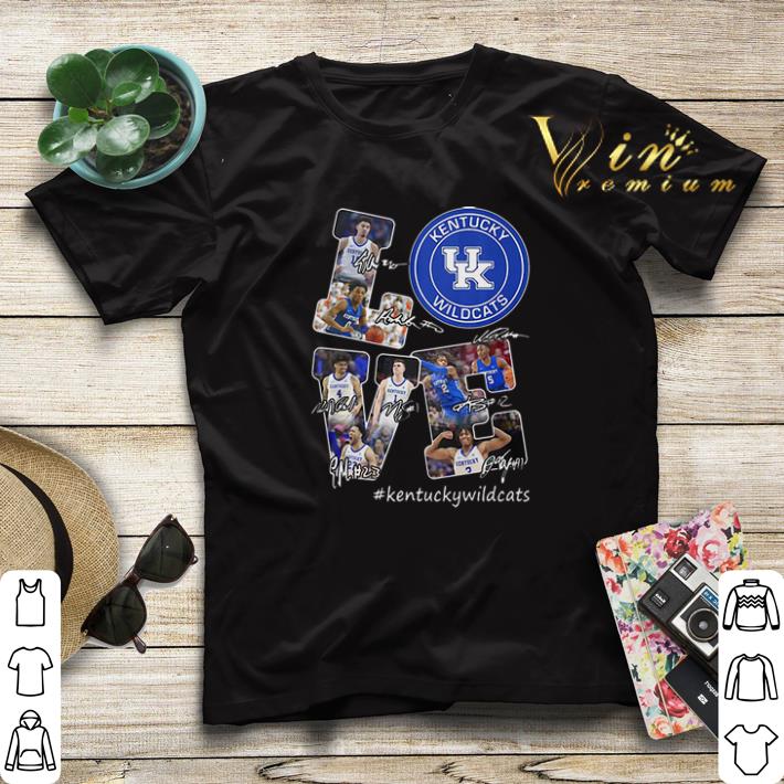 Love #KentuckyWildcats logo Signatures shirt sweater Love KentuckyWildcats logo Signatures shirt sweater 4 - Love #KentuckyWildcats logo Signatures shirt sweater