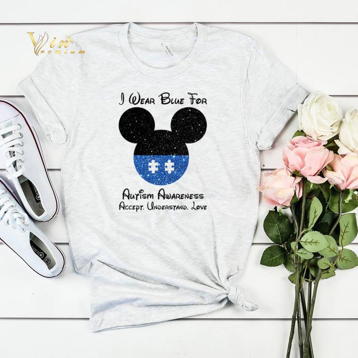 Mickey I wear blue for Autism Awareness accept understand love shirt sweater 4 - Mickey I wear blue for Autism Awareness accept understand love shirt sweater