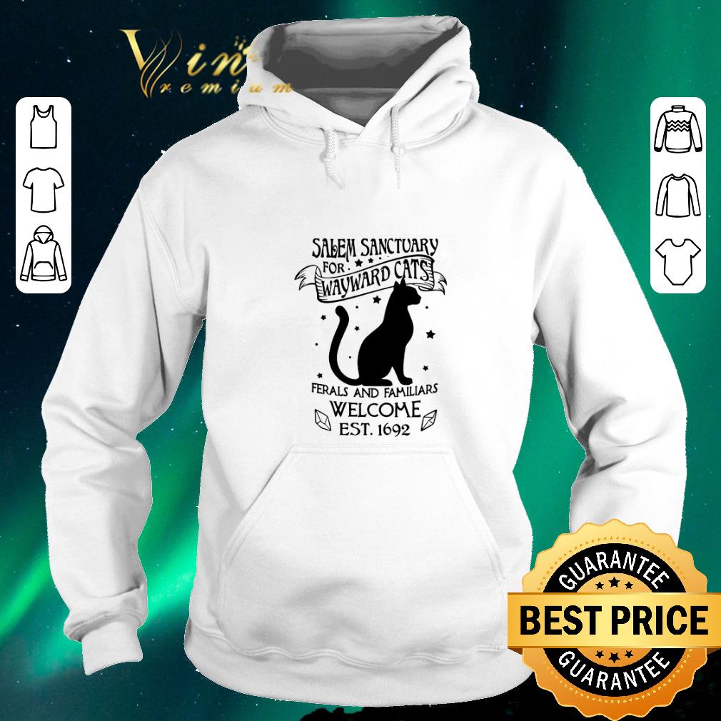 Nice Salem Sanctuary for wayward cats feral and familiars welcome est 1692 shirt sweater Nice Salem Sanctuary for wayward cats feral and familiars welcome est 1692 shirt sweater 4 - Nice Salem Sanctuary for wayward cats feral and familiars welcome est 1692 shirt sweater