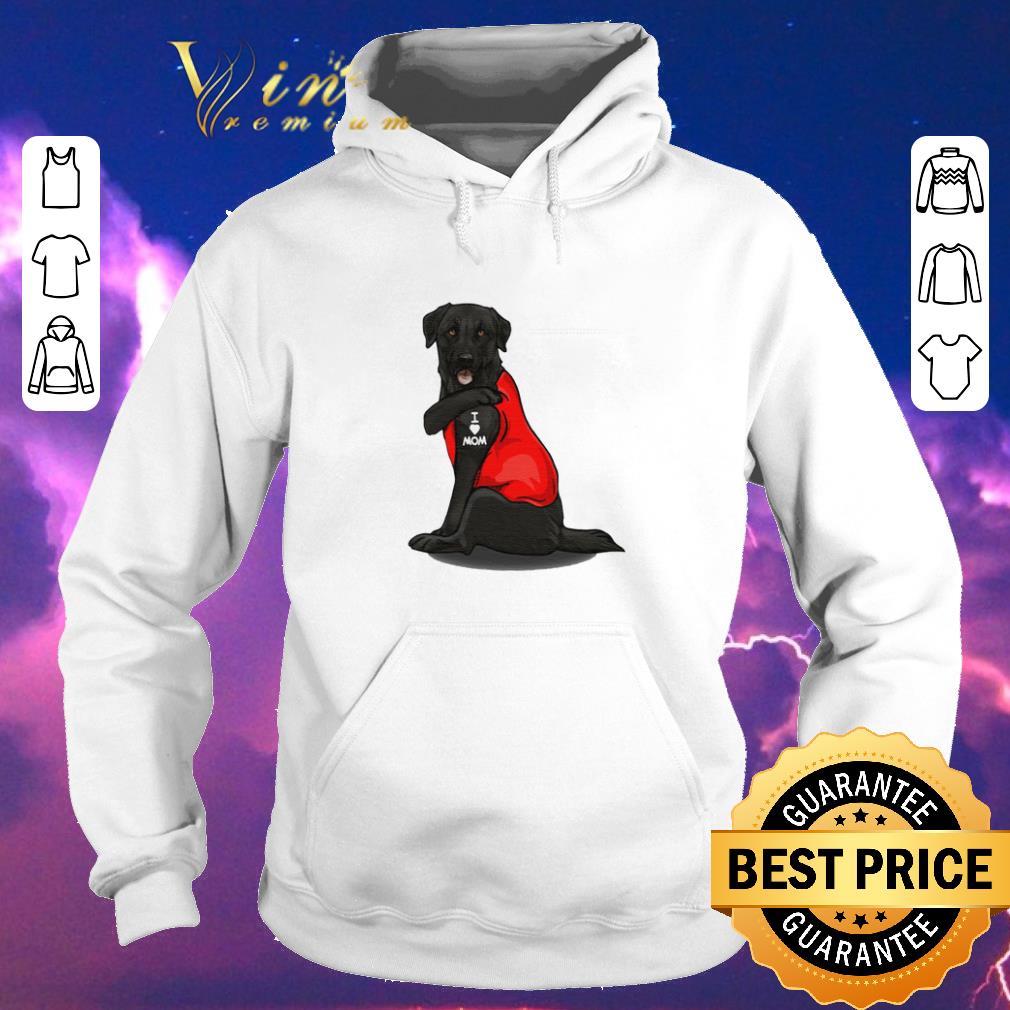 Official Black Golden Retriever I Love Mom Tattoo shirt sweater 4 - Official Black Golden Retriever I Love Mom Tattoo shirt sweater