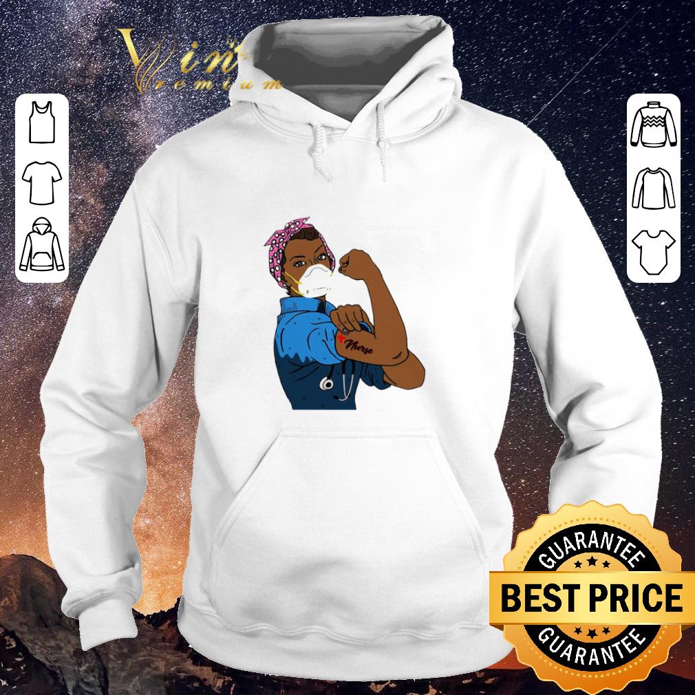Official Black Strong Woman Mask Nurse Coronavirus shirt sweater Official Black Strong Woman Mask Nurse Coronavirus shirt sweater 4 - Official Black Strong Woman Mask Nurse Coronavirus shirt sweater