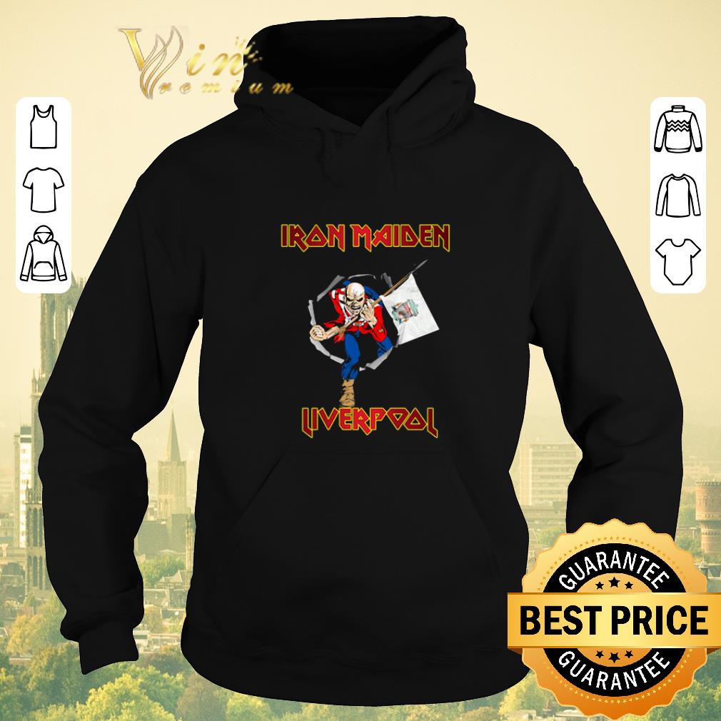 Official Iron Maiden hold Liverpool flag shirt sweater 4 - Official Iron Maiden hold Liverpool flag shirt sweater