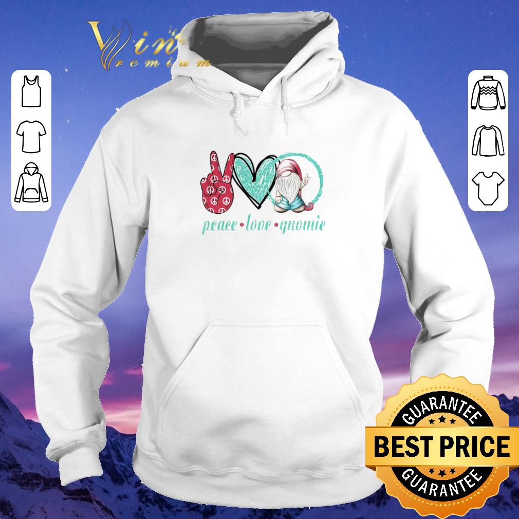 Official Peace Love Gnomie shirt sweater 4 - Official Peace Love Gnomie shirt sweater