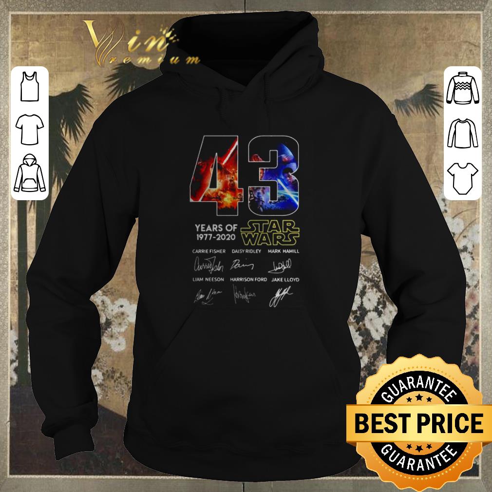 Original 43 years of Star Wars 1977 2020 all signature shirt sweater Original 43 years of Star Wars 1977 2020 all signature shirt sweater 4 - Original 43 years of Star Wars 1977 2020 all signature shirt sweater